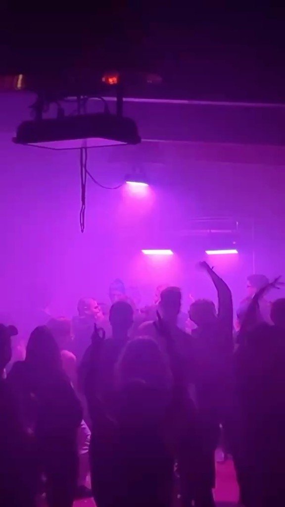 Haze and lighting over a live crowd